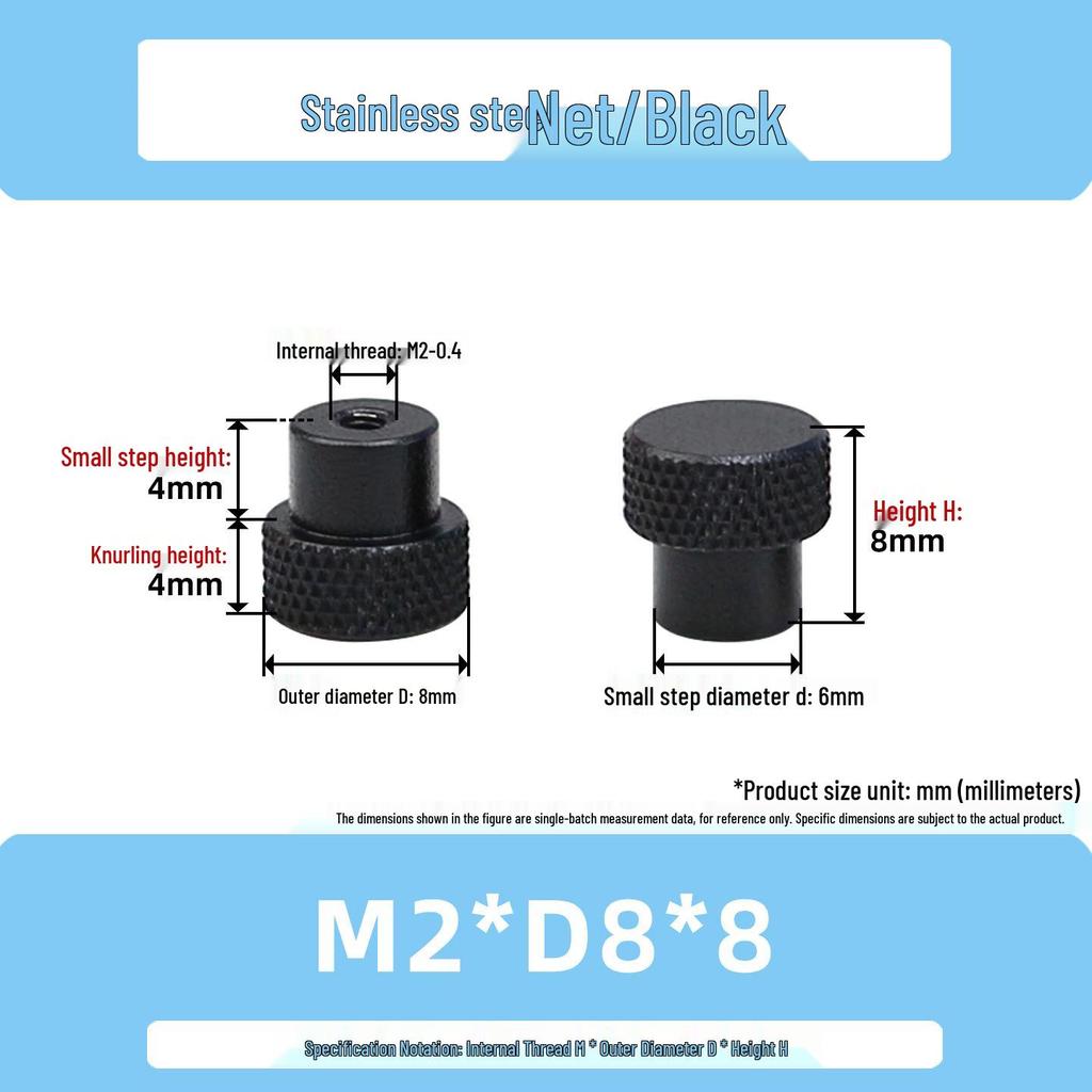 Hongkangming Stainless Steel Knurled Hand-Twist Nut for M3-M12.