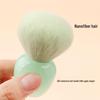 Compact Short-Handled Makeup Brush for Foundation, Blush, and Powder