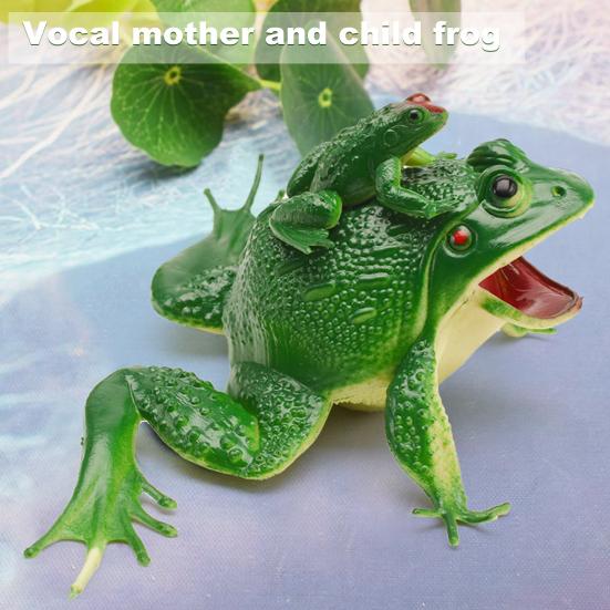 Sounding Frog Toy Clear Texture Puzzle Tricky Props Simulation Sounding Frog Toy for Presentations