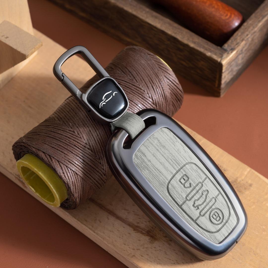 

Новый металлический автомобильный дистанционный ключ чехол чехол брелок для A1 A3 A4 A5 A6 A7 A8 Quattro Q3 Q5 Q7 2009-2015 защитные аксессуары серый