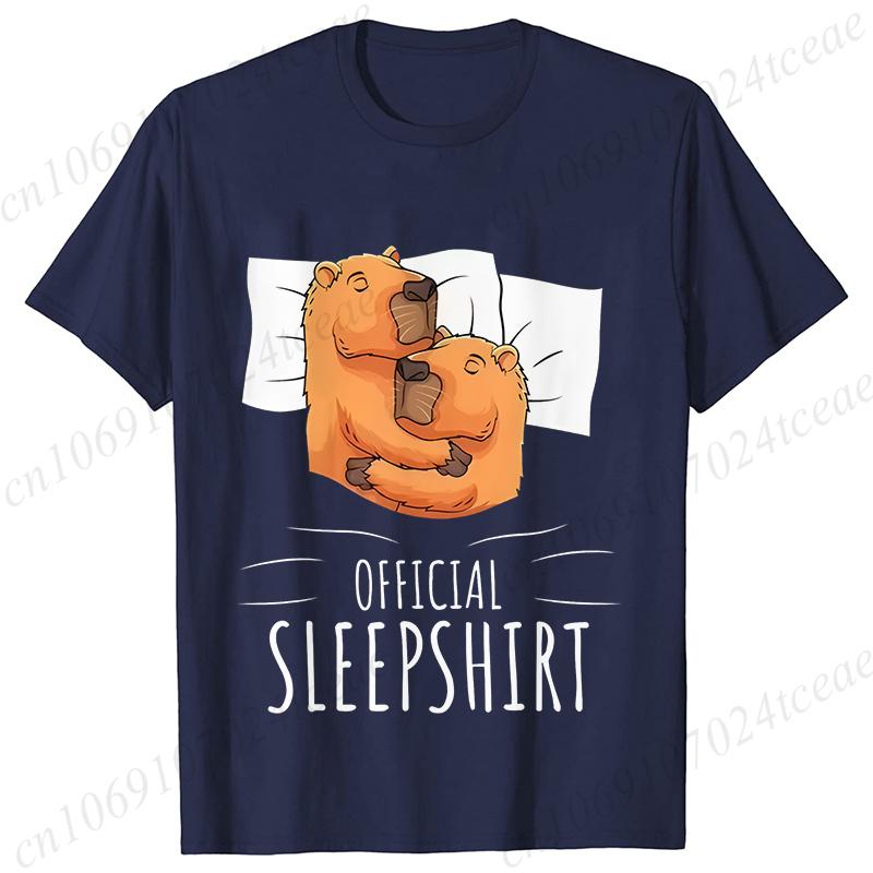 Capybara Sună Tricouri pentru Femei Amuzant Capibara Rozător Iubitor de Animale Umor Tricouri Vară Mânecă Scurtă Îmbrăcăminte Femei