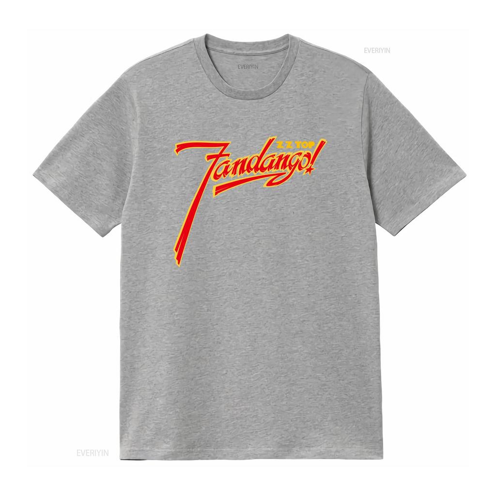 ZZ Top Fandango Album Logo Mens Rock Music Band Merch T Shirt Stylish Comfortable vintage Washed Casual fashion Unisex