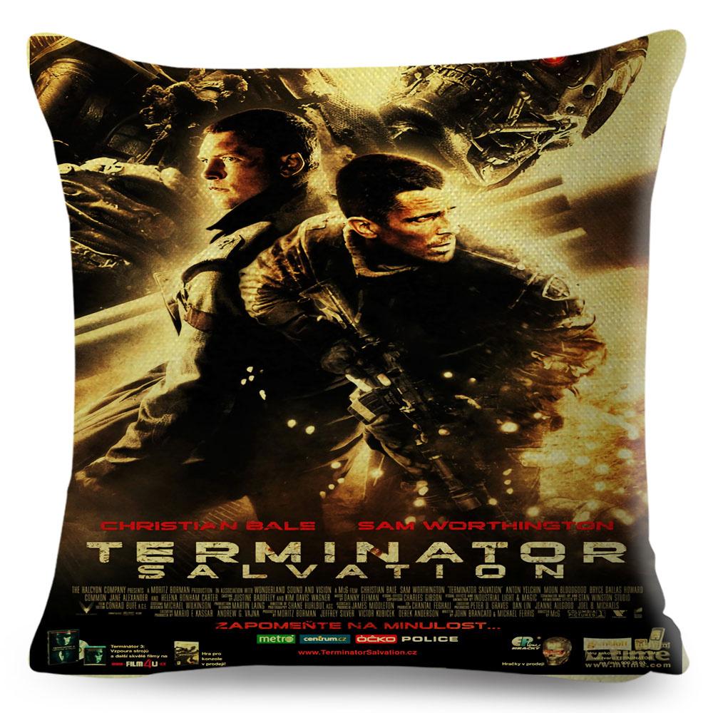 The Terminator T Cushion Cover Decor Classic Movie Robot Warrior Pillowcase Polyester Pillow Case for Sofa Home Car Xcm