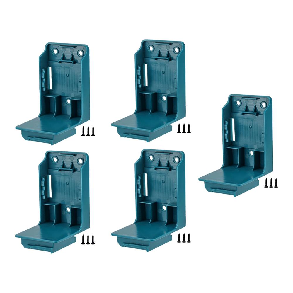 1-5 Stück Elektrowerkzeug Akku Halter 2 IN 1 Werkzeughalter für Makita Akku Werkzeug Aufbewahrungsregal Halterung mit Schrauben DIY