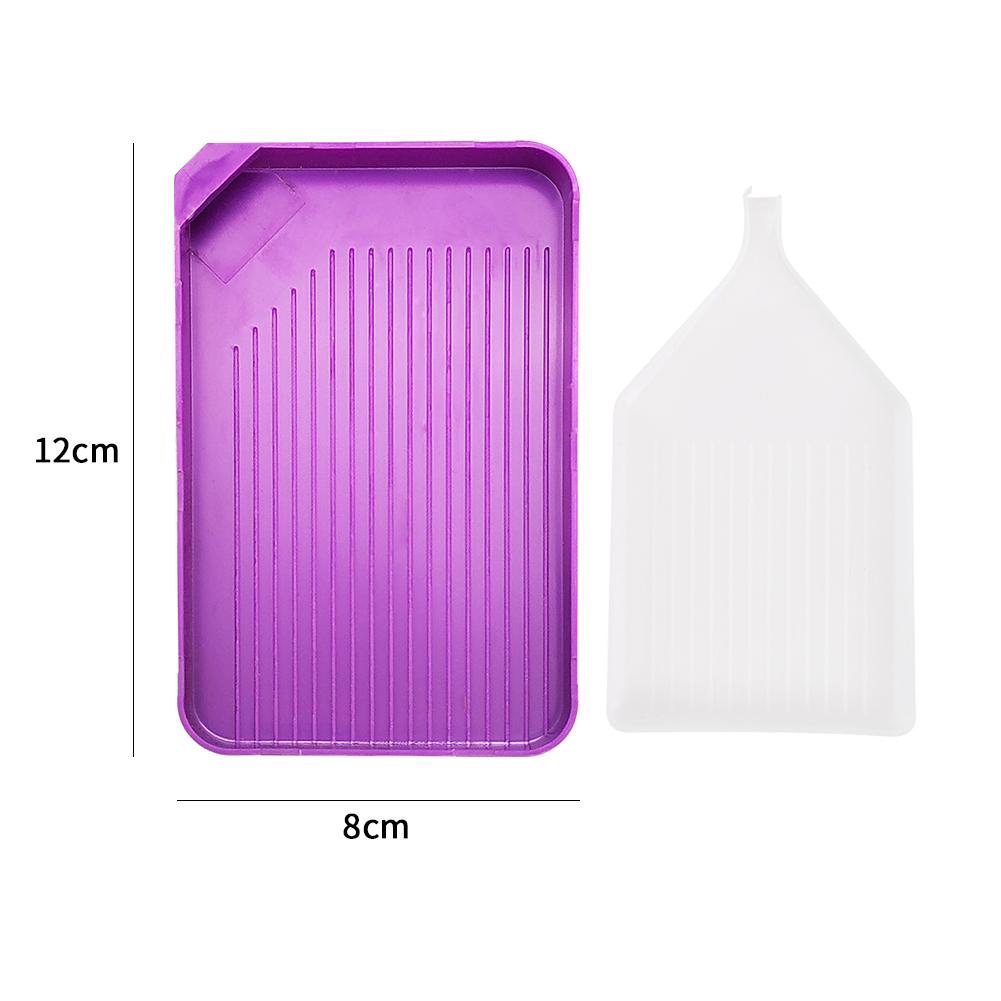Funnel Diamonds Painting Tray Large Capacity DIY Rhinestones Paintings Tray Handmade 5D Plastic Handicrafts Tool Accessories