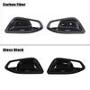 ABS Carbon Fiber Gloss Black Car Door Inner Handle Bowl Cover Decoration Sticker For BMW 1 2 Series F20 F21 F22 F23 2012-2019