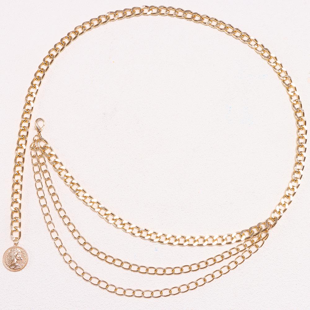 Trendy Multi-layer Retro Punk Waist Chain Accessories