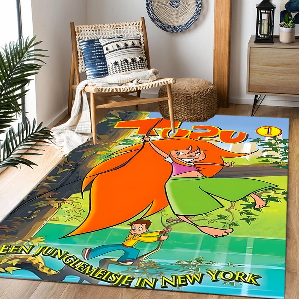 La Casa di Pippi. Tappeti Antiscivolo Tematici - Arredamento per la Casa in Poliestere, Adatti per Camere da Letto, Soggiorni, Ingressi, Studi e Decorazioni