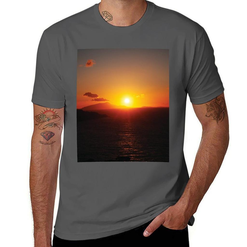 Sunset In Sorrento Tshirt Moisture Control Sports Tee
