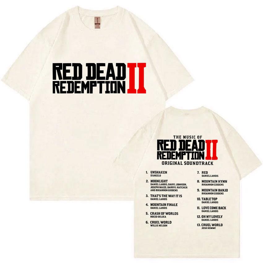 2026 Game Player Red Dead Redemption 2 Merch T Shirts Men Women Otaku Lover Tshirt Unisex Vintage Short Sleeve Tshirts