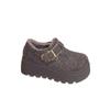 Thick-soled woolen Birkenstocks velvet warm cotton shoes autumn and winter small height increase casual shoes cotton shoes
