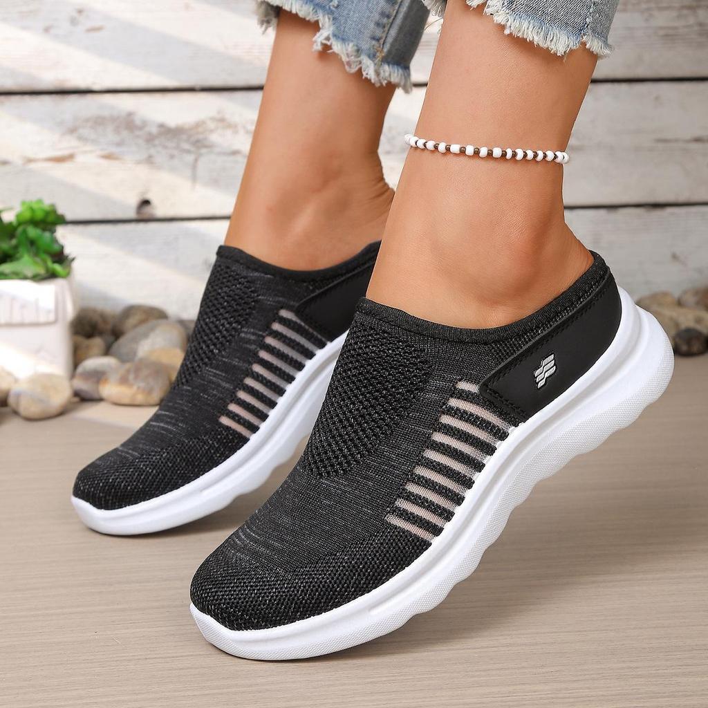 Women's Slip-on Breathable Mesh Casual Shoes - Lightweight, Non-slip Walking Footwear