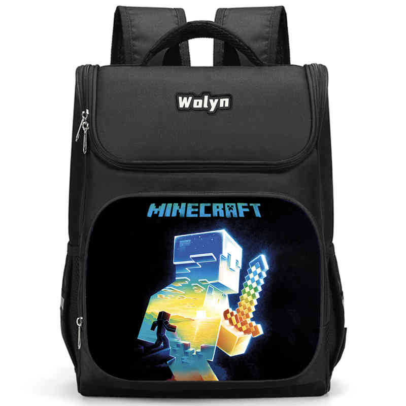 Minecraft Schoolbag Multi-Functional High-Value Spine Protection To Reduce The Burden, A Must-Have Comfortable Backpack For Students
