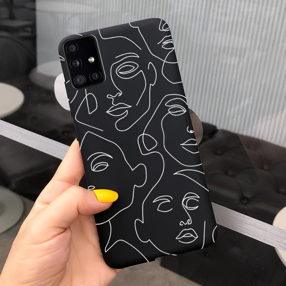 For Samsung Galaxy A51 5G SM-A516B Lovely Printing Jelly Phone Case Soft Silicone TPU Back Cover For Samsung A51 5G UW SM-A516V