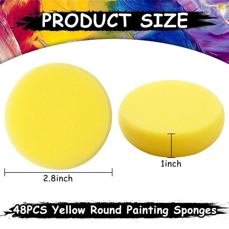 A60Z48 Pcs Synthetic Artist Sponges Watercolors Sponges For Painting, Ceramics, Potterymay