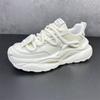 Chunky Sneakers Mens Womens Designer Hollow Sole Running Shoes Fashion Casual Leather Mesh Upper Height Increased Platform Shoes