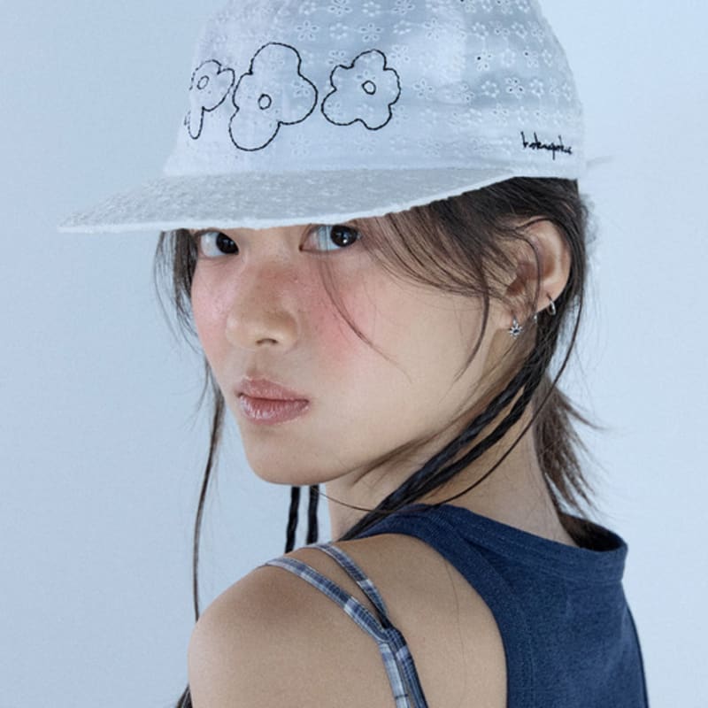 HOKUSPOKUS Lace Ball Cap_White