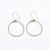 925 Sterling Silver Hammered Earrings, Handmade Oval Hoop Studs Earrings, Gift For Her