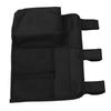 Bedside Storage Bag Nylon Bed Rail Hanging Organizer Pocket for College Dorms Hospitals Baby Bed Black