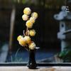 Ikenobo Rikka Ink Blue Vase, Ceramic Handmade Ikebana Flower Arrangement Vessel, Modern Chinese Decorative Ornament
