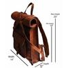 Mens Vintage Genuine Leather Laptop Backpack Rucksack Messenger Bag Satchel NEW