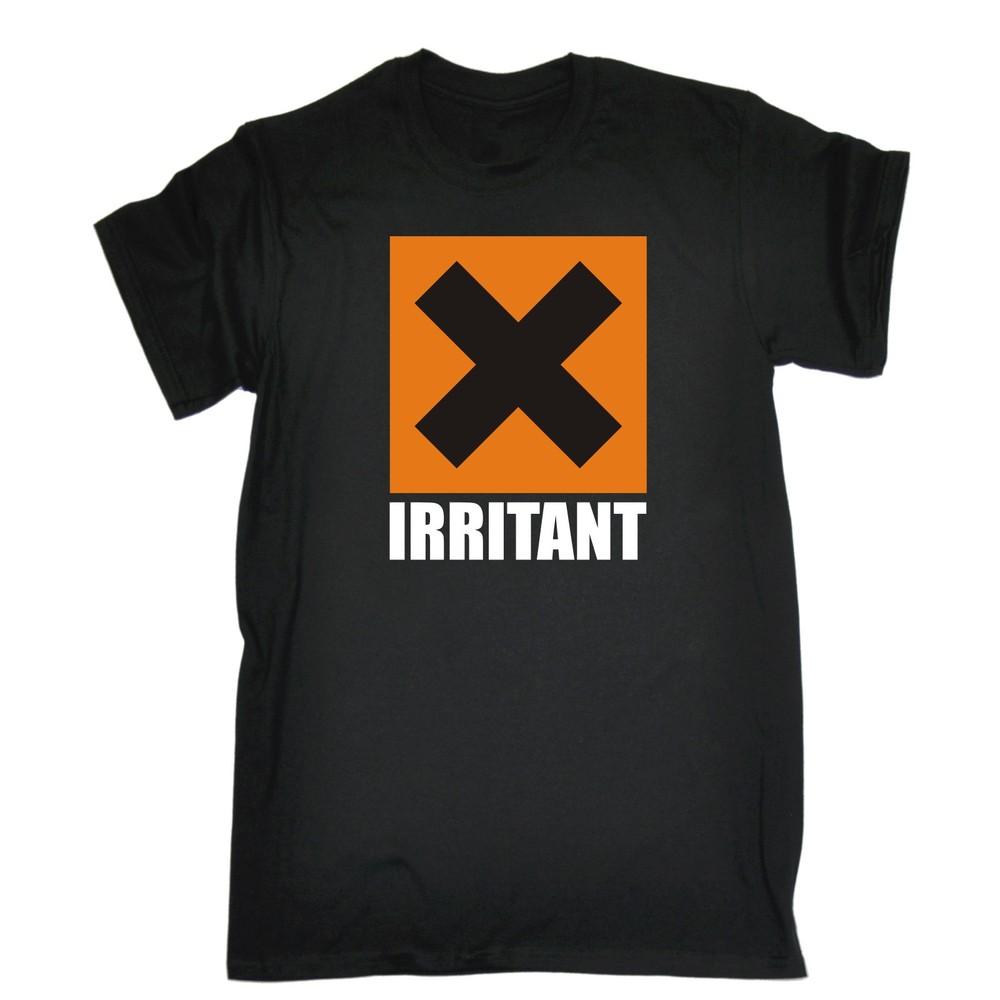 

Irritant X Design TSHIRT Warning Annoying Tee Top Present birthday fashion gift Unisex T-Shirt S