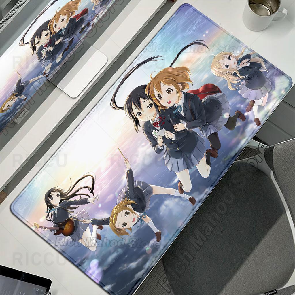 Cute Anime Girls Mousepad KON Large Gaming Mouse Pad Office Computer Keyboard Mat PC Cabinet Extended Tablemat Desk Accessories