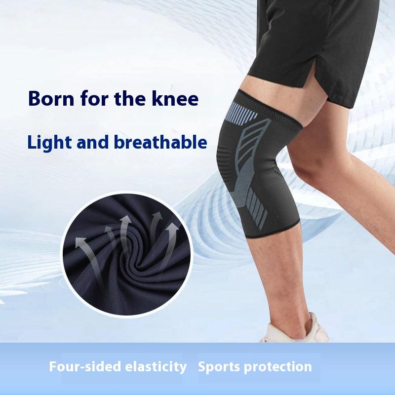 Sport Kniebandagen Warm Herren Gelenkschützer Radfahren Basketball Laufen Druck Atmungsaktiv Gestrickte Kniebandagen