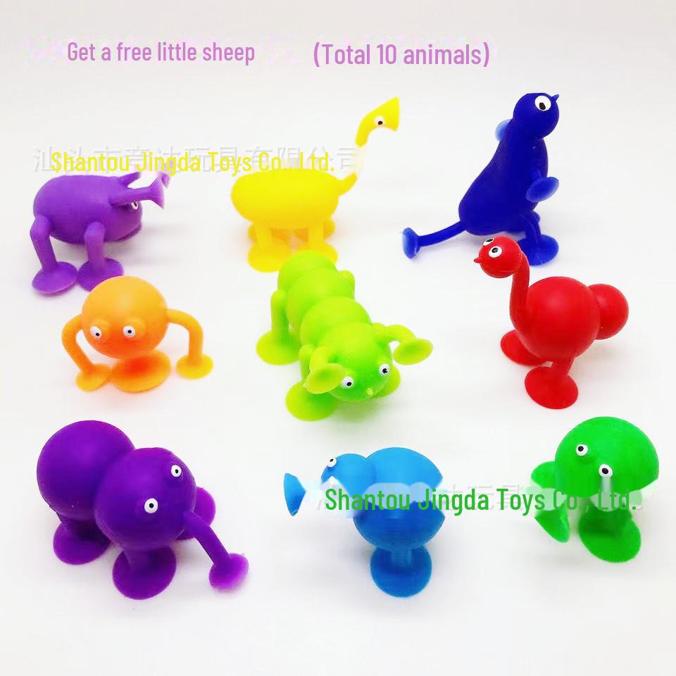 Sticky Music Suction Cup Building Blocks - Soft Silicone Educational Toys for Bath & DIY Play