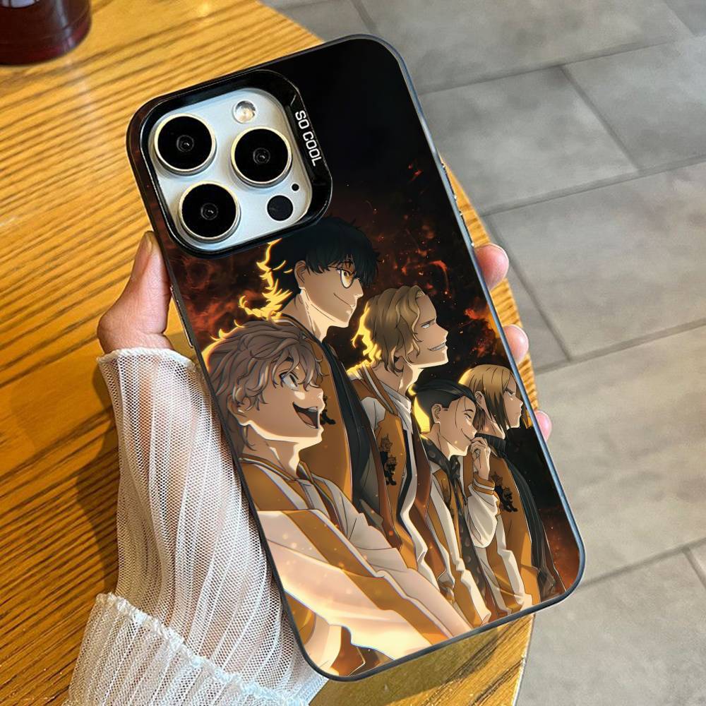 Anime Fighting W-WIND B-BREAKER Phone Case For iPhone 16 17 15 14 12 13 Pro Max Black Candy Matte Shockproof Cover