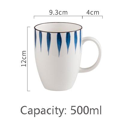 500 ML Japanese Style Ceramic Mug Creative Simple Breakfast Coffee Cup Home Men And Women Tea Gift Cup