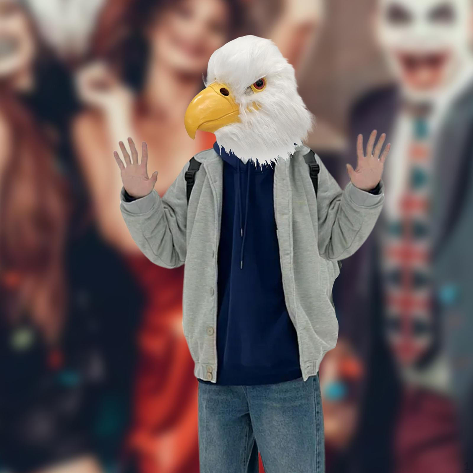 

Лысый карнавальный парик-маска на всю голову для фестиваля, праздника, маскарадного костюма Close Mouth