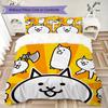 Anime Battle Cat Pattern Bedding,Quilt Set Quilt Cover Pillowcase Home Birthday Gift (1*duvet Cover+2*pillowcase,without core)XSJT0917292