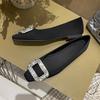 Women Slip-on Loafer Fashion Silk Casual Shoes Girl Square Crystal Flat Shoes