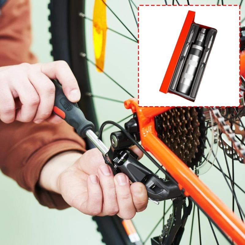 Professional Impact Screwdriver Bit Kit Rust Proof Strength Metal Bit Multiple Size NonSlip Handle Flat Screw Remover
