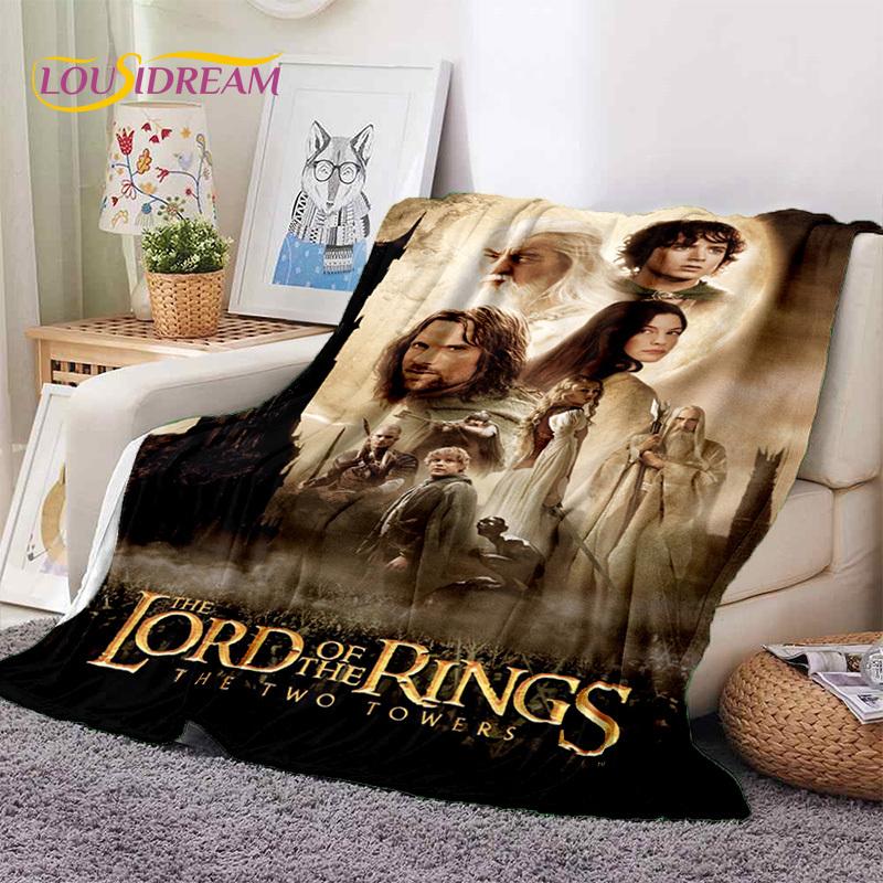 L-Lord of The Rings H-Hobbit Movie Soft Blankets,Keep Warm Throw Blanket Comfortable Blanket for Picnic Beds Sofa Home Bedroom