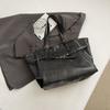 Europe America Tote Bag Retro Large-capacity Shoulder Bags High-end Solid Casual Bag Premium Leather Commuter Bags