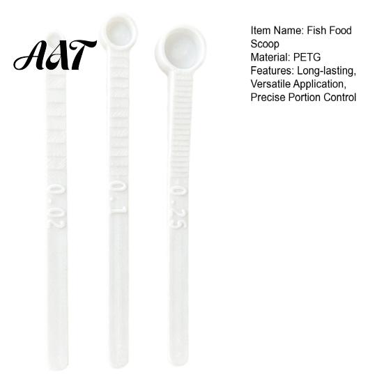 Aquarium Feeding Tool 3Pcs/Set Fish Food Scoops, Mini Measuring Spoons, 0.02 0.1 0.25 Tiny Scoop Little Plastic Scoops for Feeding, Shrimp