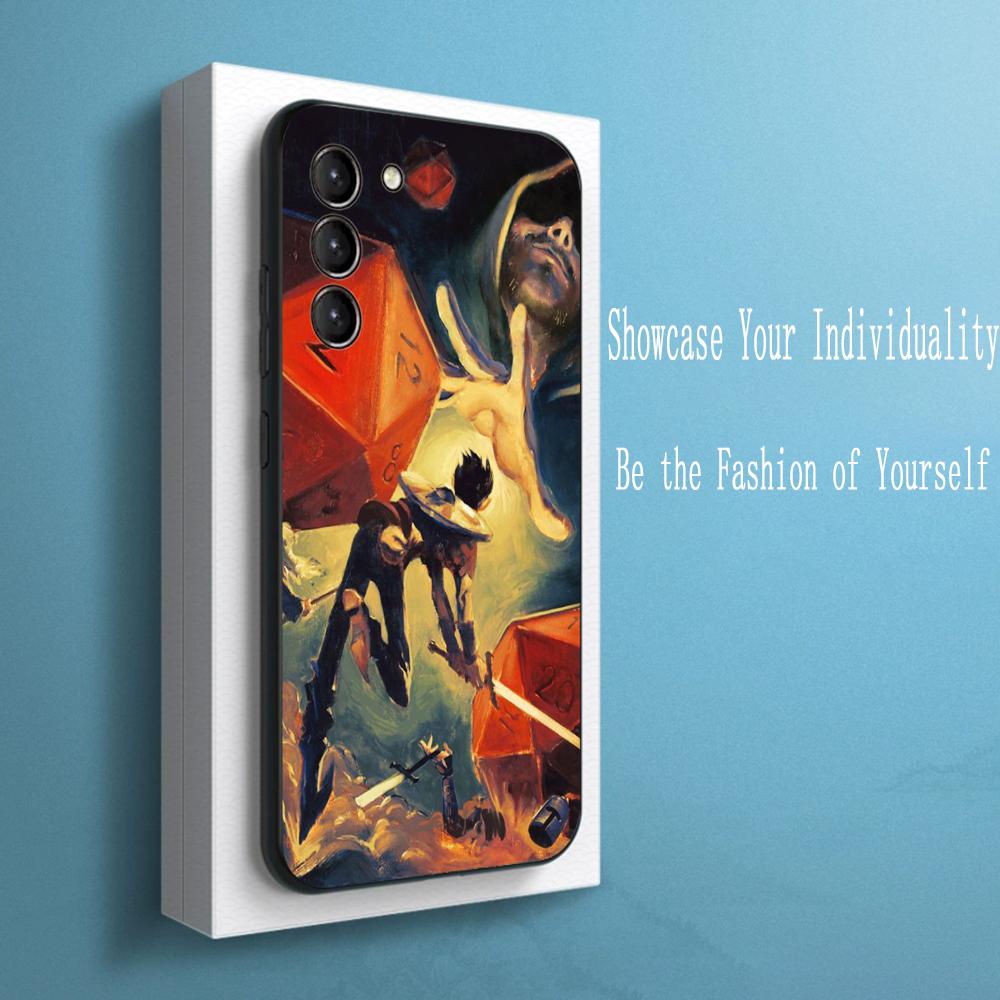 Dungeons Dragons dnd classic game Phone Case For Samsung Galaxy S26 S25 S24 S23 S22 S21 Plus Ultra Note20 Soft Black