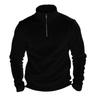 American Style Men Heavyweight Polar Fleece Outdoor Long Sleeve Stand Collar Zip Bottoming Sweatshirt