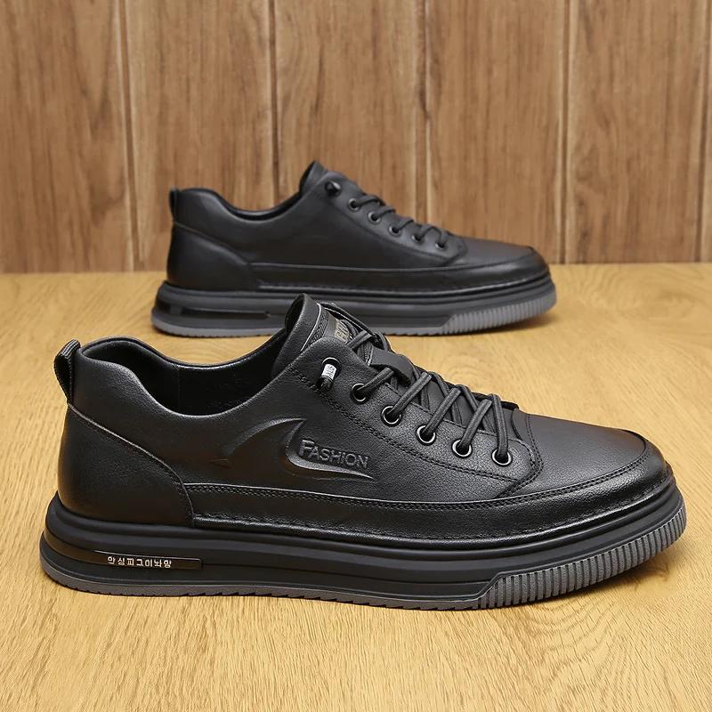 Men Leather Shoes Outdoor Fashion Sneakers Mens Luxury Flat Classic Business Men Oxford Shoes Handmade Men Casual Shoes