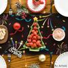Artoid Mode Cheers Firework Ribbon 2025 Happy New Year Table Runner, Festival Kitchen Dining Table Decoration for Home Party Decor 13x72 Inch