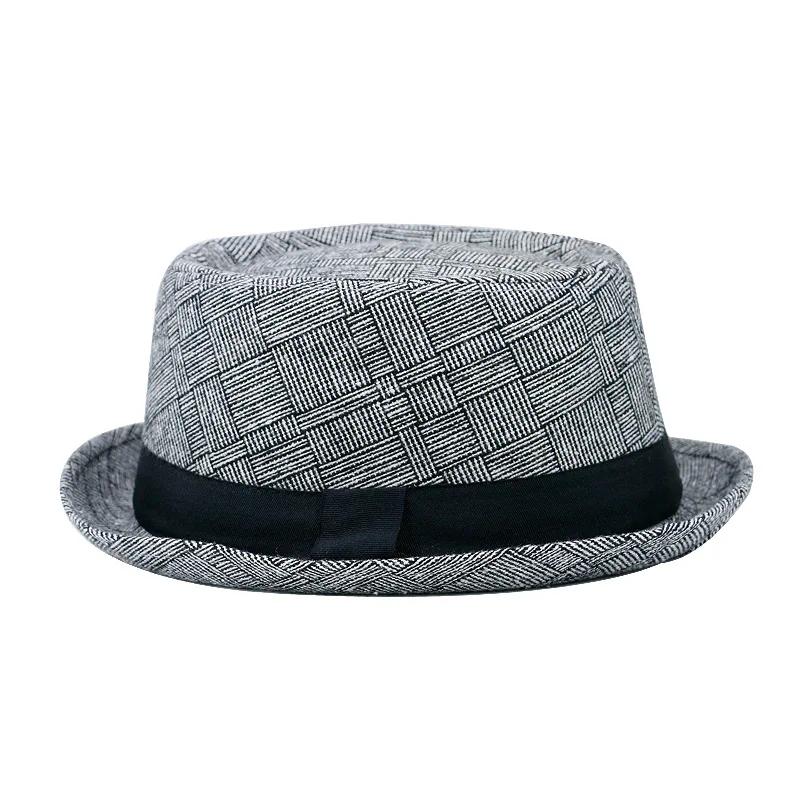 Bavlněný klobouk s ochranou proti slunci pro muže Jednoduchý a retro jazzový klobouk Outdoorový hip-hopový klobouk pro street dance