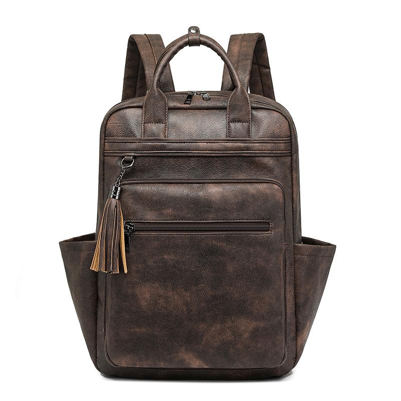 Ladies' Backpacks, Pu Large-capacity Business Bags, Computer Backpacks, Retro Backpacks, Women's Bags