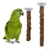2PCS Bird Perch Stand With Strong Suction Cup For Parrots And Small Bird Indoor Training Exercise Enrichment Accessory
