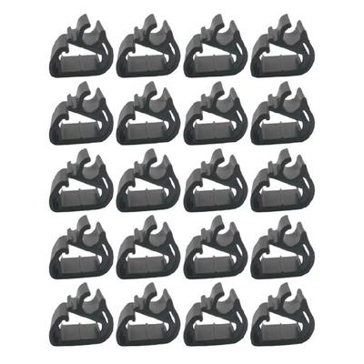 Car Wiper Washer Hose Stabilizer Clips Clamps Weather Resistant Plastic Non Slip Grip Universal Fit 20 Clips Per Pack