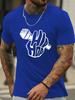 Hip Hop Microphone Print Unisexs Crew Neck T Shirt Vintage Rap Music Text Graphic Short Sleeve Casual Cotton Urban Street Tees