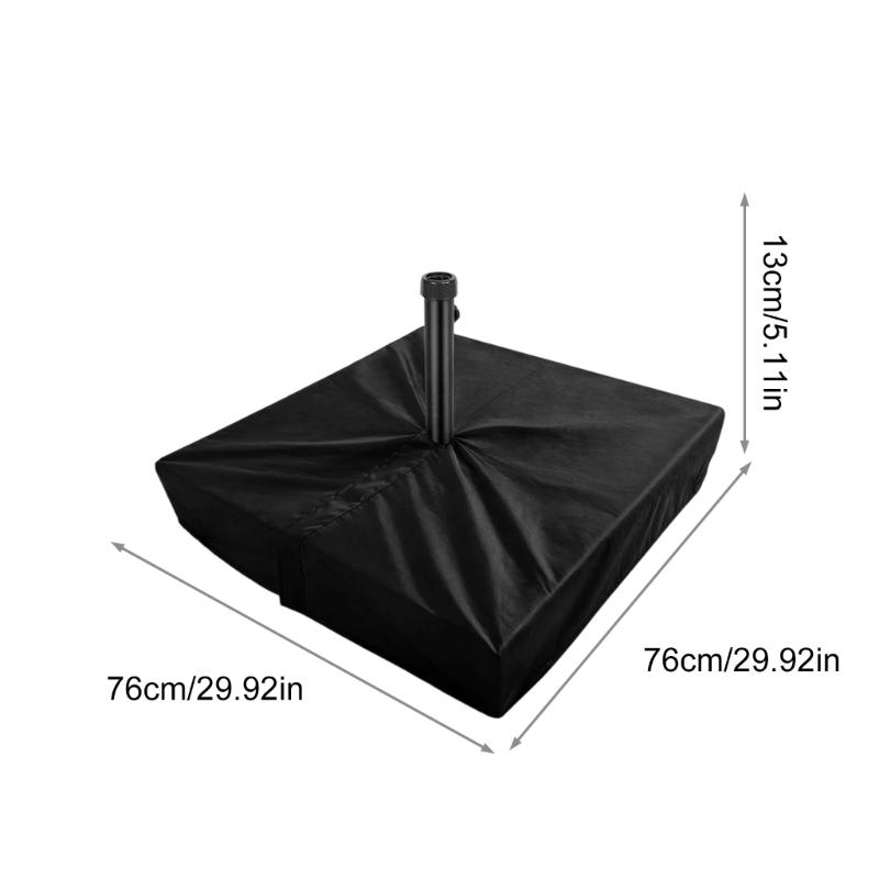 Wind Resistant Garden Umbrella Stand Cover 30x30Inch Dimension Double Needle Stitching Zippered Design Waterproof 1 Pair