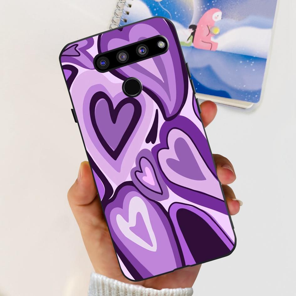 For LG V35 ThinQ Case Cover For LG V40 V50 V50S ThinQ Shockproof Silicone Cases Fashion Flower Soft Funda For LGV50 ThinQ Bumper