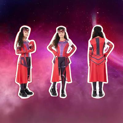 Hot-selling New Halloween Children's Wanda Vision Crimson Witch Set